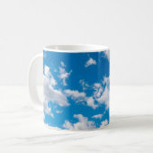 Heller blauer Himmel Kaffeetasse (Vorderseite Links)