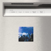 Heller blauer Himmel mit Wolken Magnet (In Situ (Geschirrspüler))