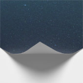 Heller blauer sternenklarer Nachtzeit-Himmel Geschenkpapier (Ecke)