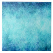Heller blauer Watercolor-personalisierter Fliese (Vorderseite)