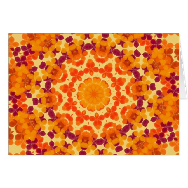 Heller Blumen Mandala (Vorderseite (Horizontal))