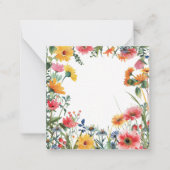Heller Blumengarten Mitteilungskarte (Vorderseite)