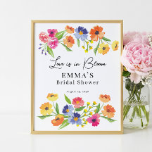 Heller Blumengarten Rosa Orange Willkommensschild