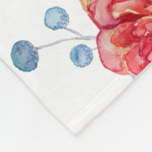 Heller Blumensucculents-Baby-Meilenstein Fleecedecke (Ecke)