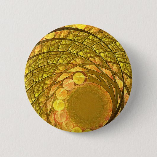 Heller Blüten-Mond Button (Vorderseite)