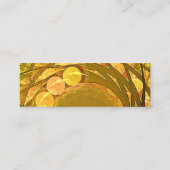 Heller Blüten-Mond Mini Visitenkarte (Rückseite)