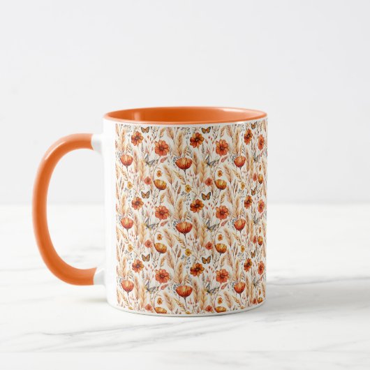 Heller botanischer Ausdruck Tasse (Links)