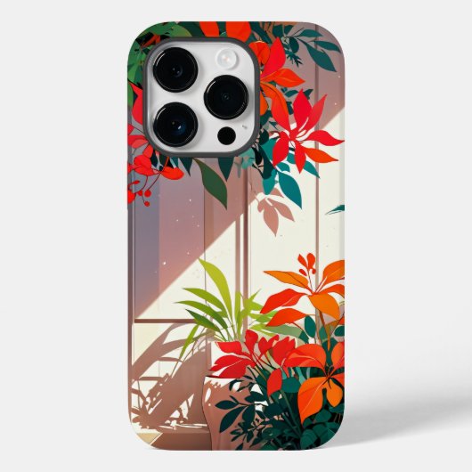 Heller botanischer Garten vor der Haustür Case-Mate iPhone Hülle (Rückseite)