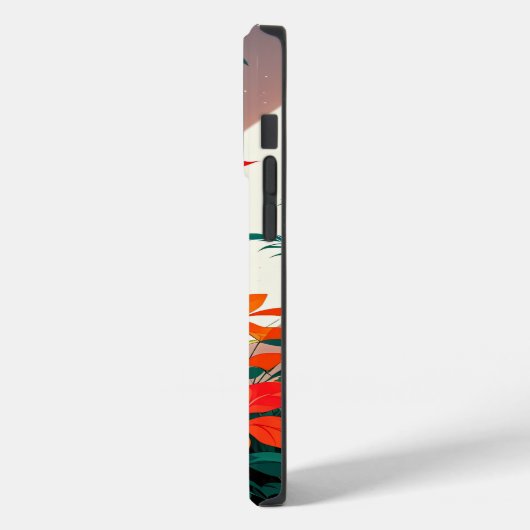 Heller botanischer Garten vor der Haustür Case-Mate iPhone Hülle (Rückseite / Links)