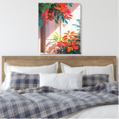 Heller botanischer Garten vor der Haustür Leinwanddruck (Insitu (Schlafzimmer))