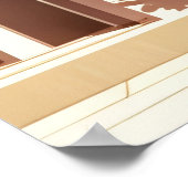 Heller botanischer Garten vor der Haustür Poster (Ecke)