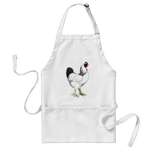 Heller Brahma Hahn - elegantes Vintages Huhn Schürze (Vorne)
