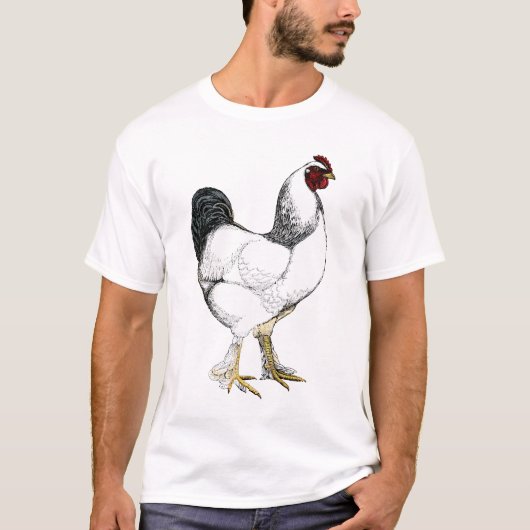 Heller Brahma Hahn-Geflügel-Bauers-Huhn-Koch T-Shirt (Vorderseite)