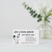 Heller Brahma Hahn-Vintager Land-Klassiker Visitenkarte (Stehend Vorderseite)