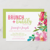 Heller Brunch und Bubbly-Einladung Einladung (Vorne/Hinten)