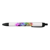 Heller bunter Aquarell-Schnee-Leopard Kugelschreiber (Unterseite)