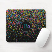 Heller bunter Confetti punktiert personalisiertes Mousepad (Mit Mouse)