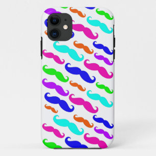 Heller bunter Schnurrbart iphone 5 Neonkasten Case-Mate iPhone Hülle