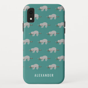 Heller bunter Spaß-Cartoon Sloth Case-Mate iPhone Hülle
