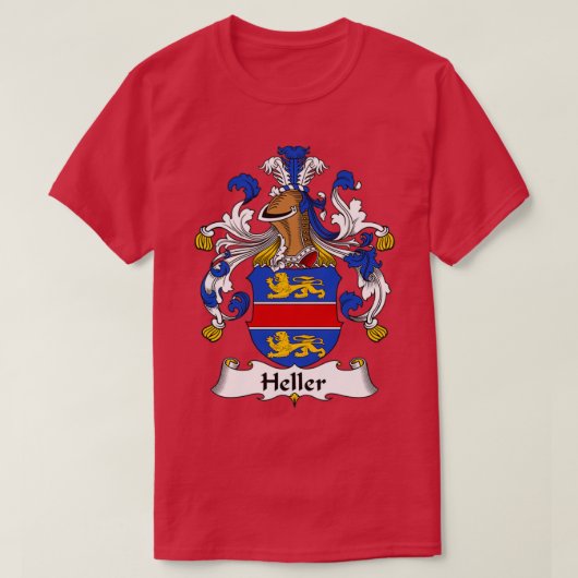 Heller Coat of Arms Familienwappen ShirtTShirt T-Shirt (Design vorne)