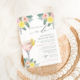 Heller Cocktail Polterabend Einladung