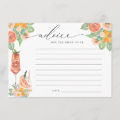 Heller Cocktail-Ratschlag für die Braut Begleitkarte (Vorderseite)