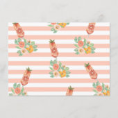 Heller Cocktail-Ratschlag für die Braut Begleitkarte (Rückseite)