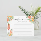 Heller Cocktail-Ratschlag für die Braut Begleitkarte (Stehend Vorderseite)