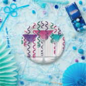 Heller Cocktail und Band Pappteller (Party)