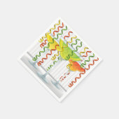 Heller Cocktail und Band Serviette (Ecke)