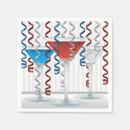 Heller Cocktail und Band Serviette