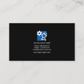 Heller elektrischer Blitz-Elektriker Visitenkarte (Rückseite)