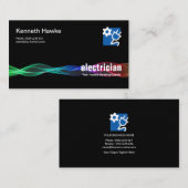 Heller elektrischer Blitz-Elektriker Visitenkarte (Vorne/Hinten)