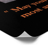 Heller Engel (mit Zitat) Poster (Ecke)