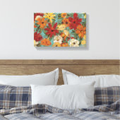 Heller Expressivgarten Leinwanddruck (Insitu (Schlafzimmer))