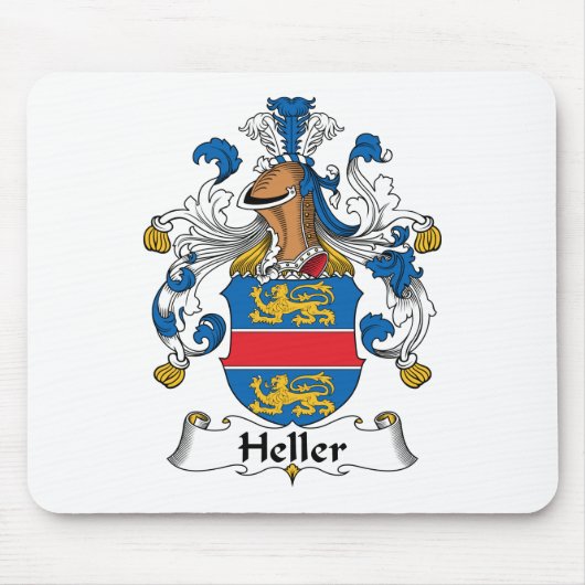 Heller Familienwappen Mousepad (Vorne)