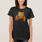 Heller, farbiger Frosch T-Shirt (Vorderseite)