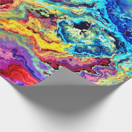Heller, farbiger Marmor Geschenkpapier (Ecke)