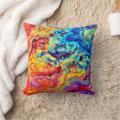 Heller, farbiger Marmor Kissen (Decke)