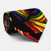 heller FarbWirbelschef Krawatte (Gerollt)