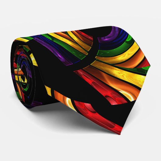 heller FarbWirbelschef Krawatte (Gerollt)