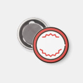 heller Felsen Magnet (Vorderseite/Rückseite)