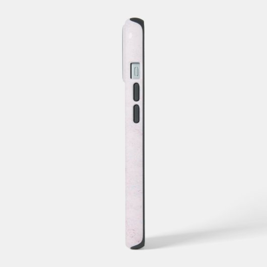 Heller floraler Hintergrund iPhone 15 Hülle (Linke Seite)