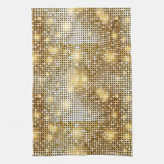 Heller funkelnder goldener handtuch (Vertikal)