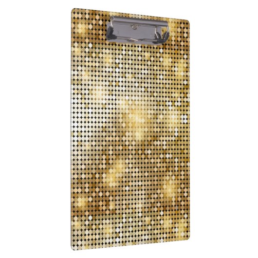 Heller funkelnder goldener klemmbrett (Rechts)