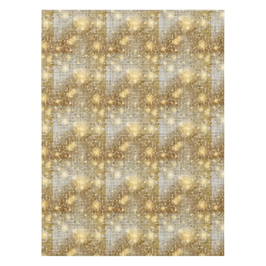 Heller funkelnder goldener tischdecke (Vorderseite)