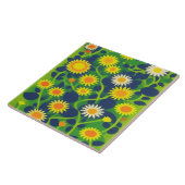 Heller Gartenblüten Fliese (Seite)