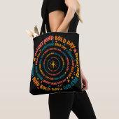 Heller Geist, kühner Tag Farbspirale Tasche (Von Nahem)