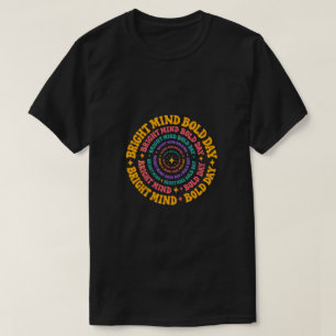 Heller Geist, kühner Tag Retro-Spirale T-Shirt