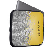 Heller Gelb- und Imitat-Glitter Laptopschutzhülle (Vorne Rechts)